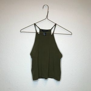 Army Green Crop Top